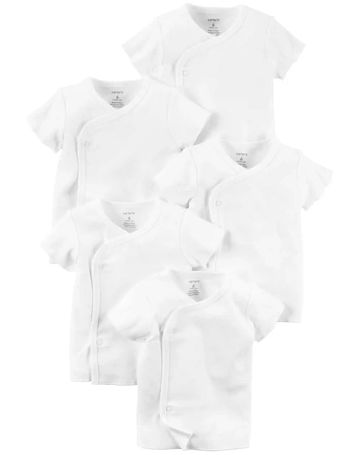 Baby 5-Pack Side-Snap Tees