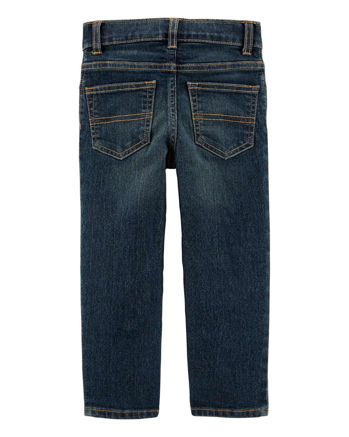 Baby Faded Dark Wash Straight-Leg Jeans