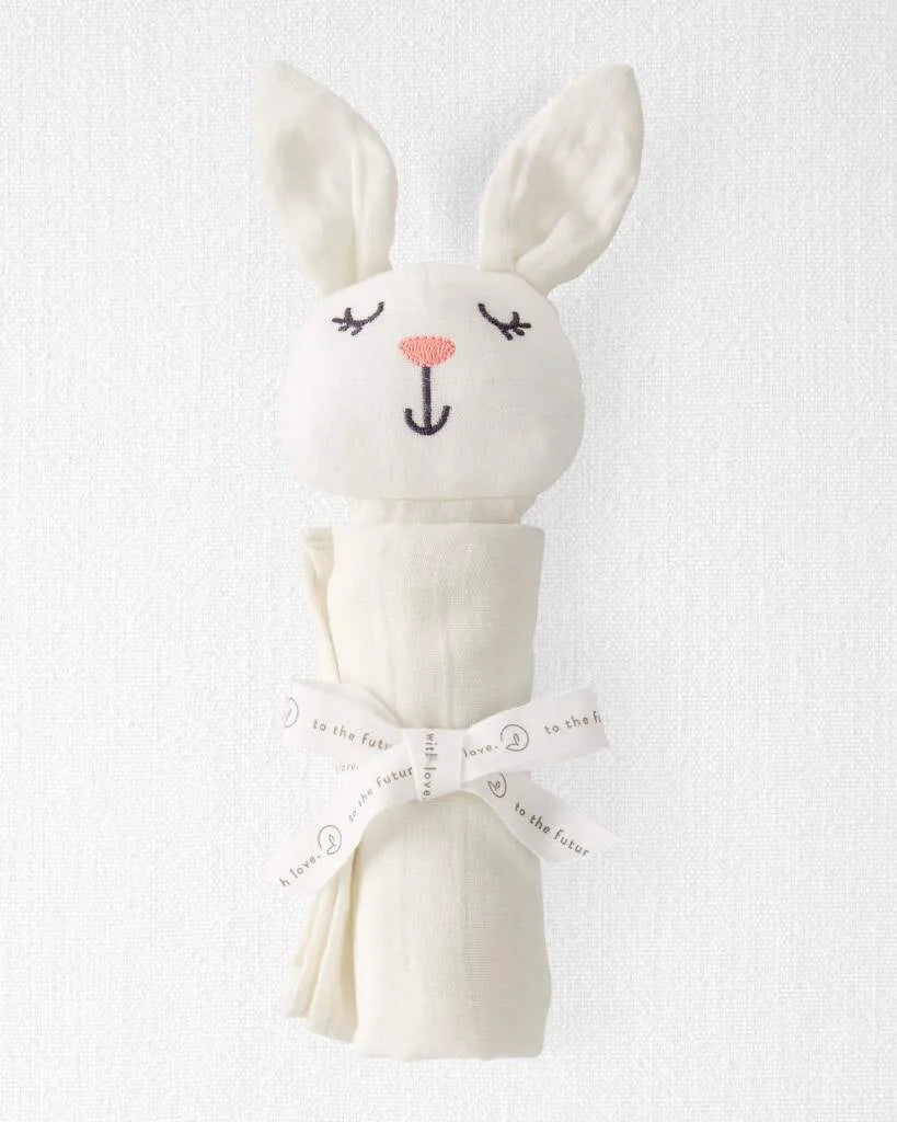 Baby Organic Cotton Muslin Bunny Lovey