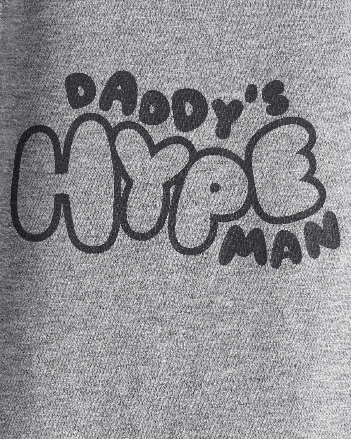 Baby Boy 'Daddy's Hype Man' Short-Sleeve Graphic Bodysuit - Grey