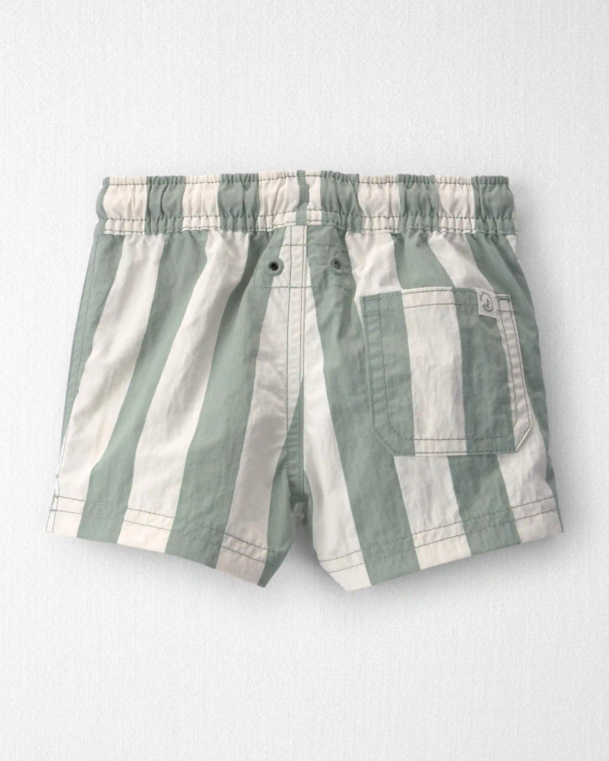 Baby Boy Recycled Swim Trunks in Stripes