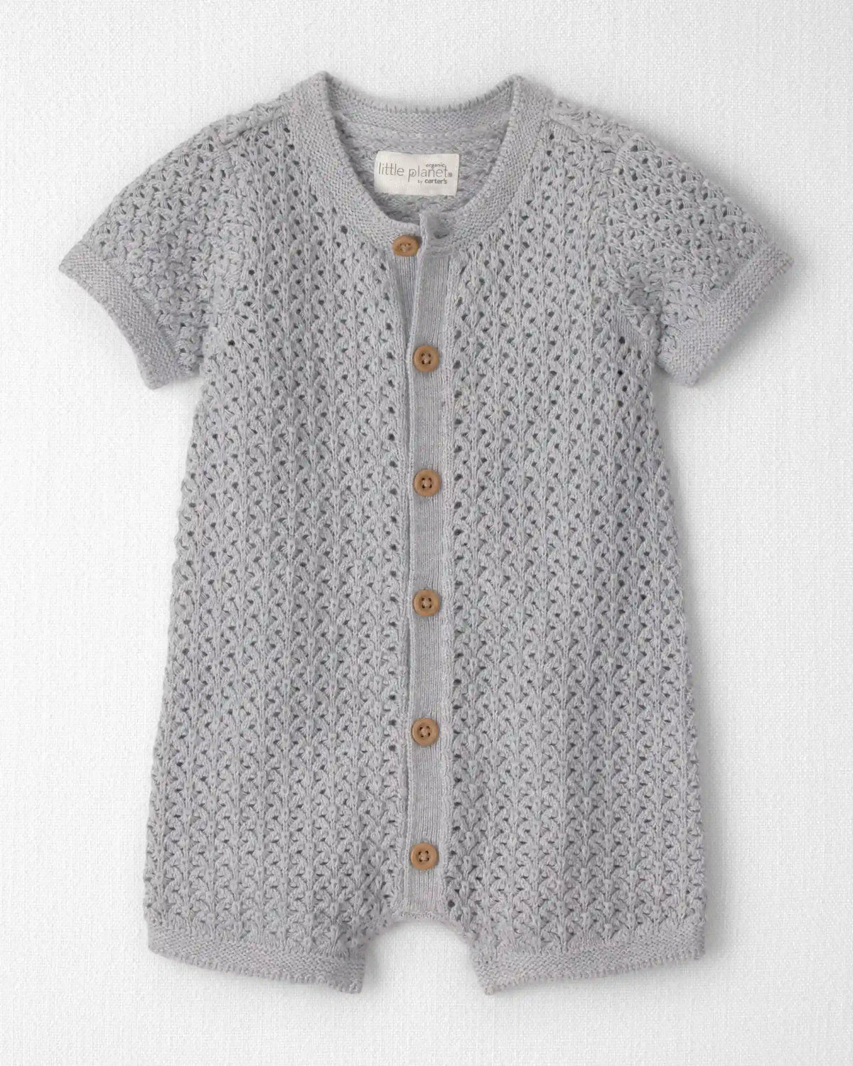 Baby Organic Cotton Sweater Knit Romper