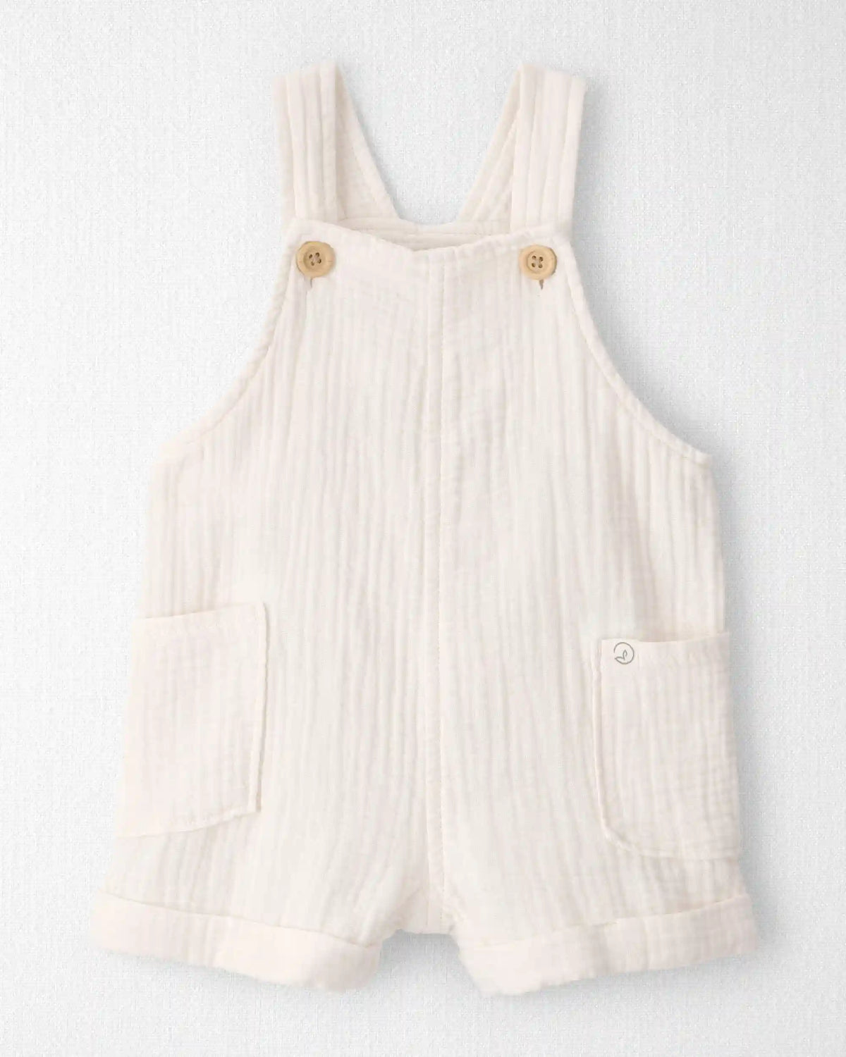 Baby Organic Cotton Gauze Shortalls