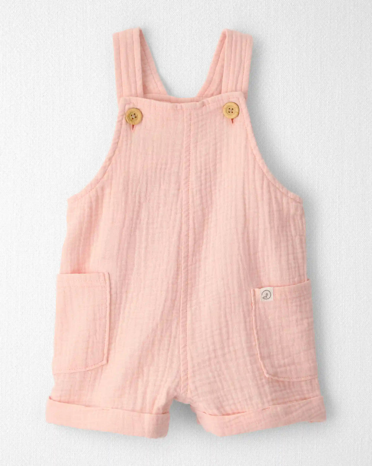 Baby Girl Organic Cotton Gauze Shortalls