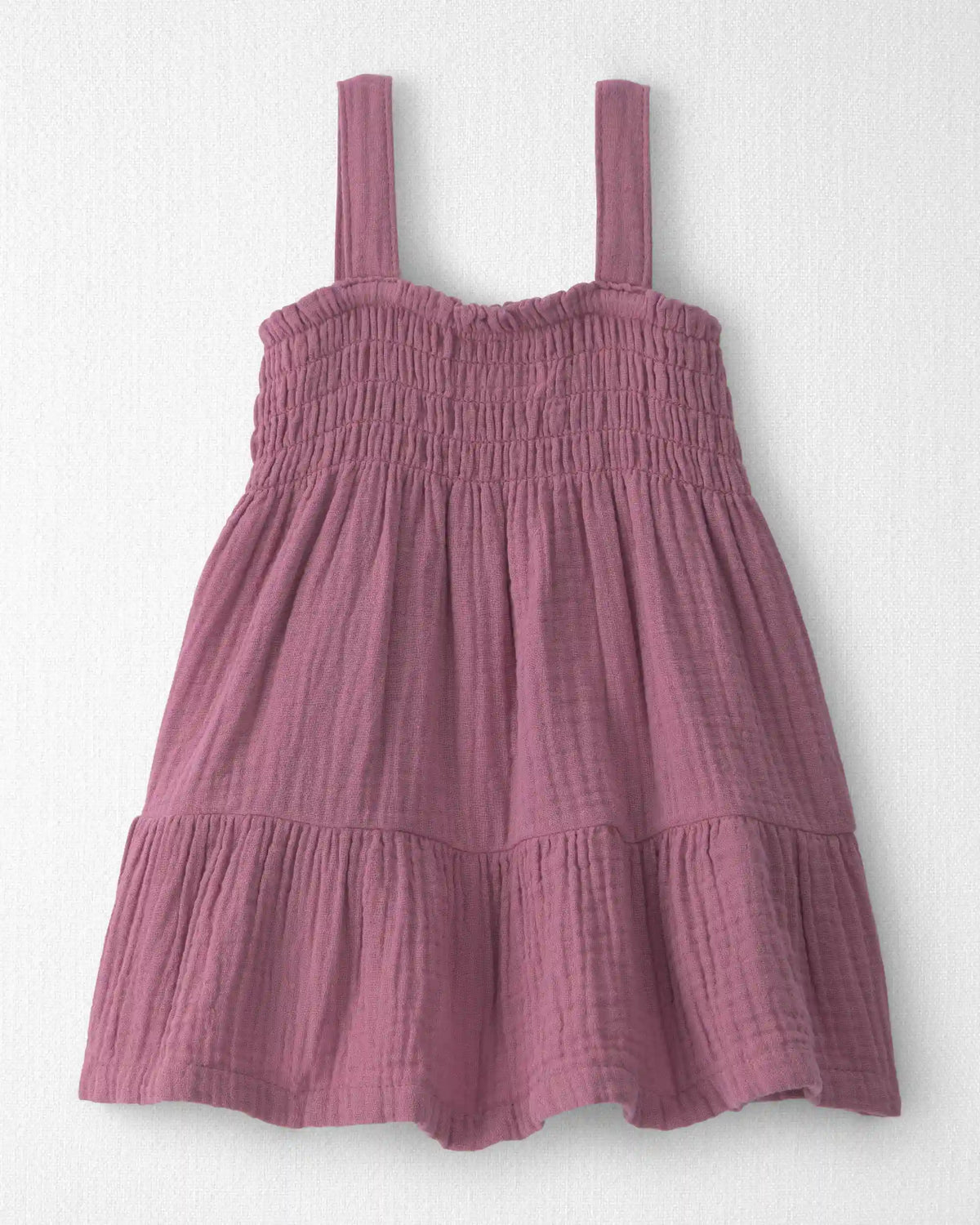 Baby Girl Organic Cotton Smocked Gauze Dress