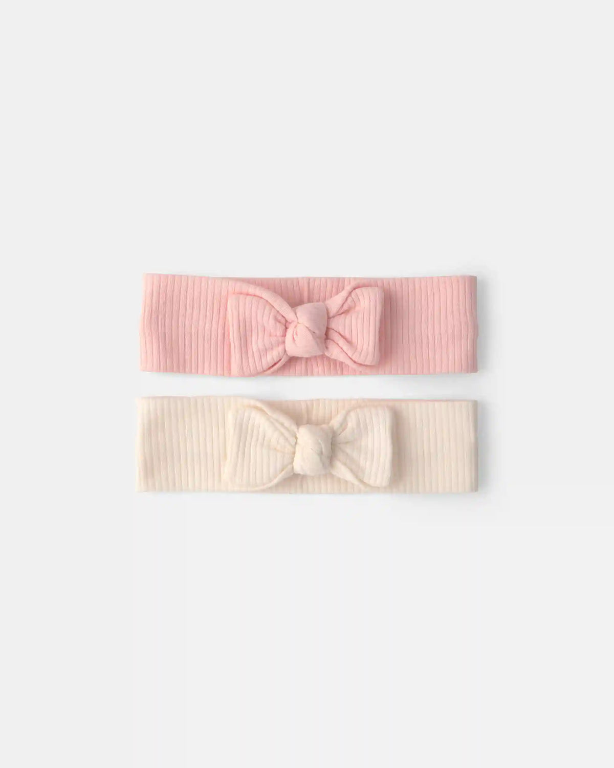 Baby Girl 2-Pack Headbands - Pink/Ivory