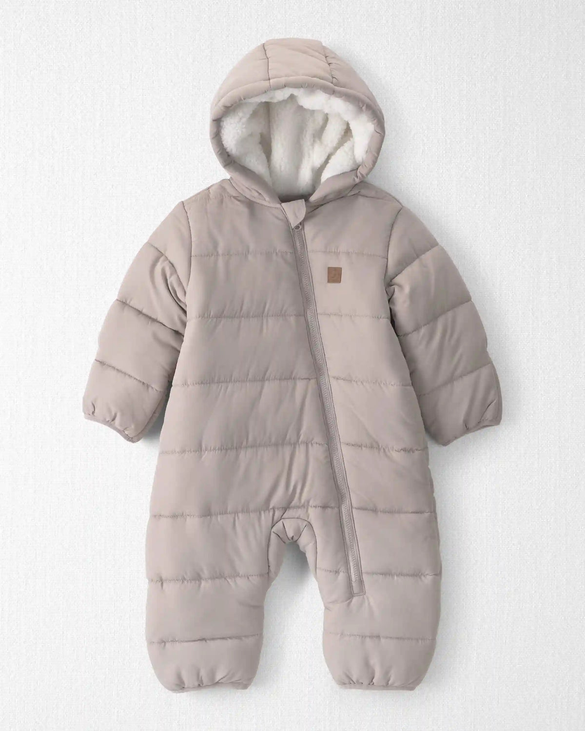 Baby 1-Piece Teddy Fleece Snowsuit Made with Recycled Materials