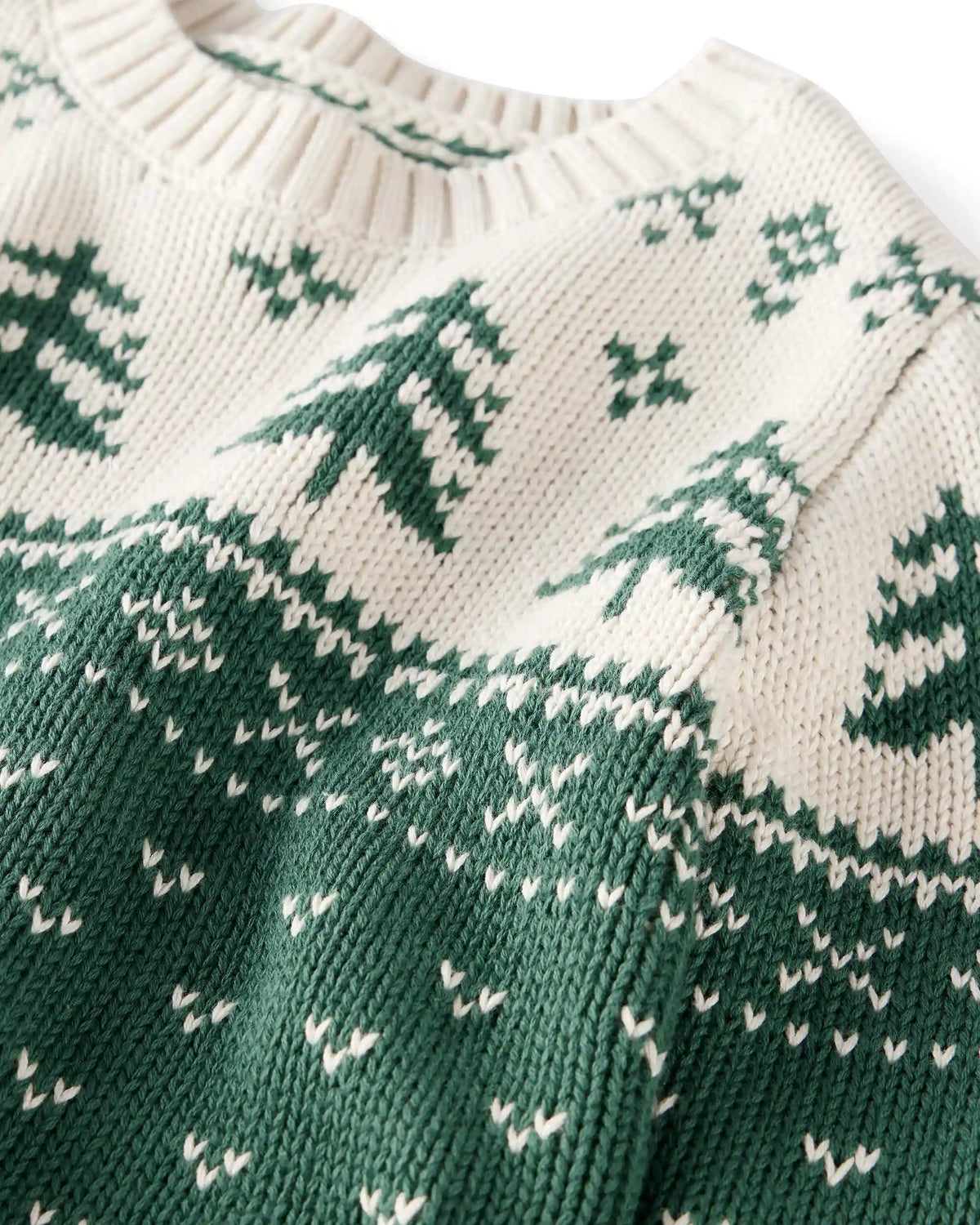Baby Organic Cotton Fair Isle Sweater Knit Pullover