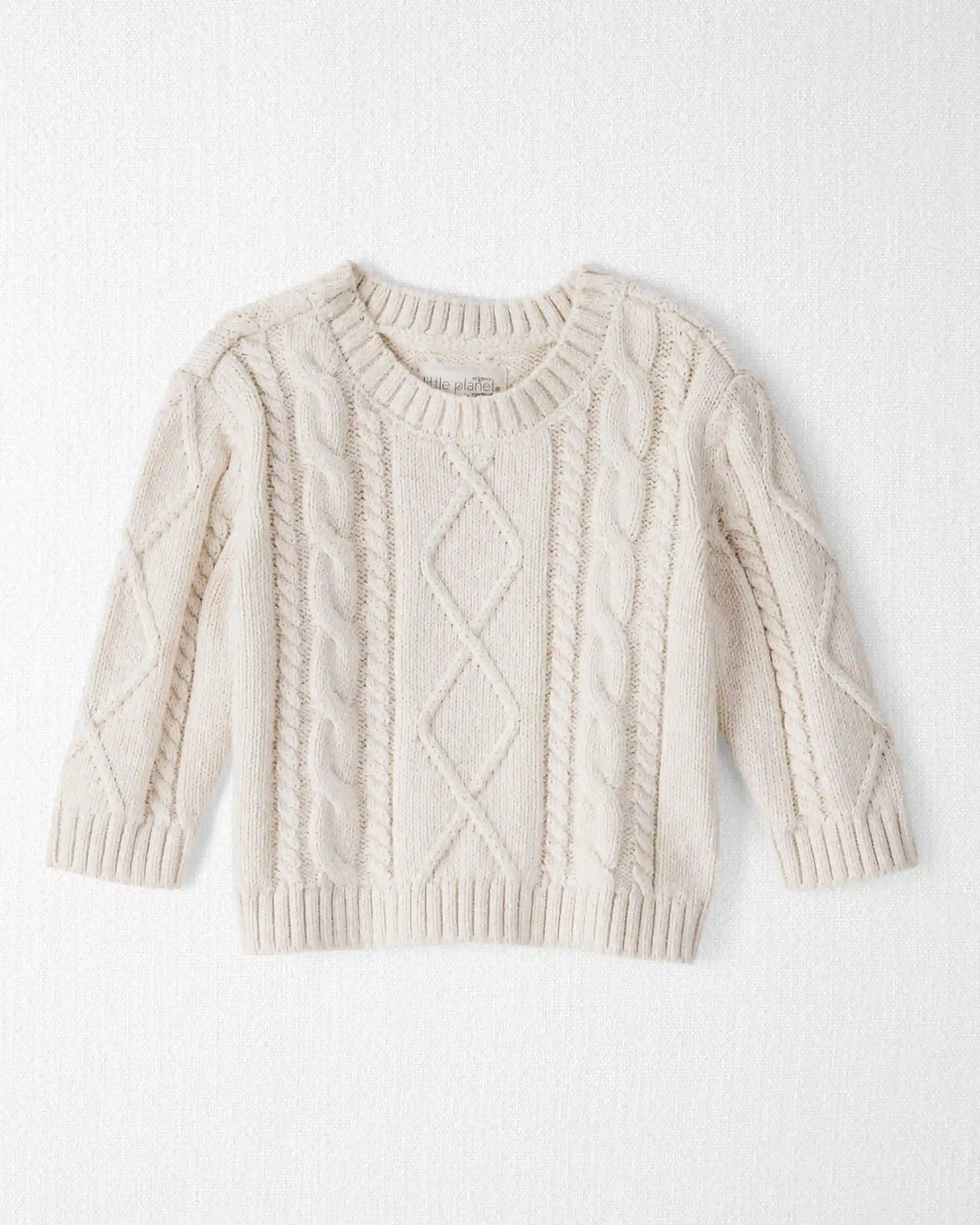 Baby Organic Cotton Cable Knit Sweater