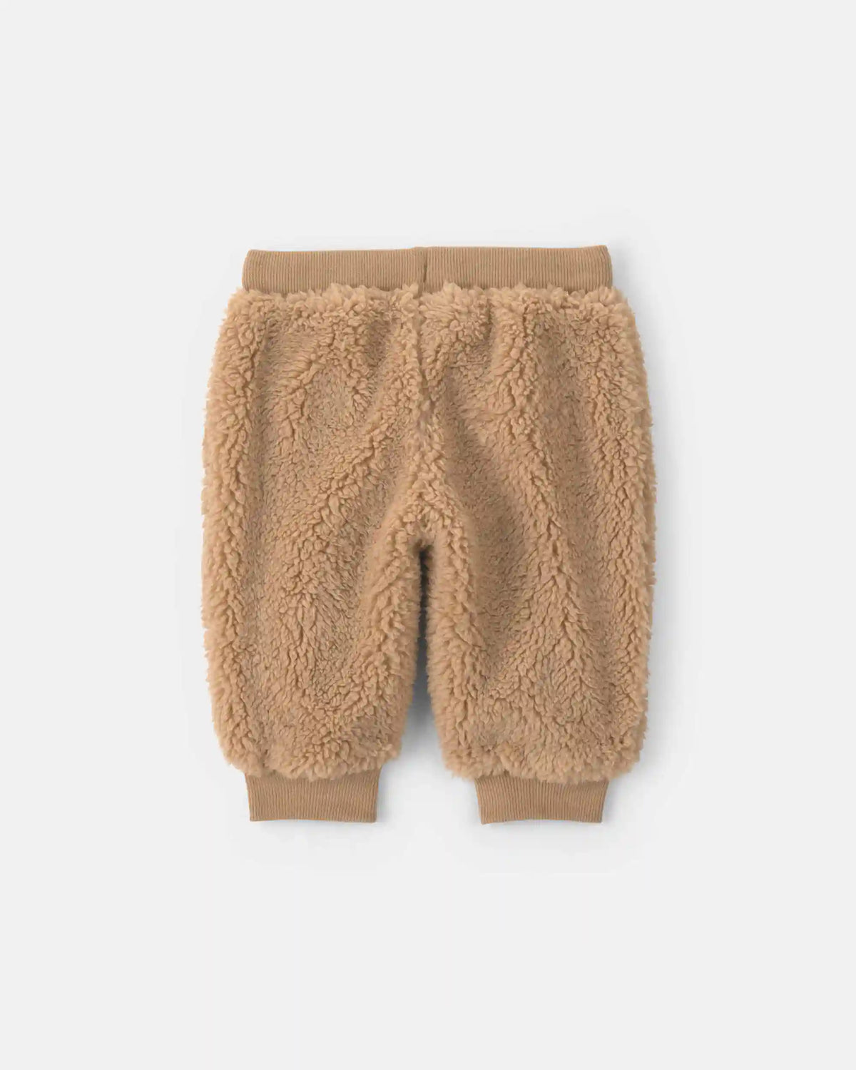 Baby Teddy Fleece Joggers - Brown