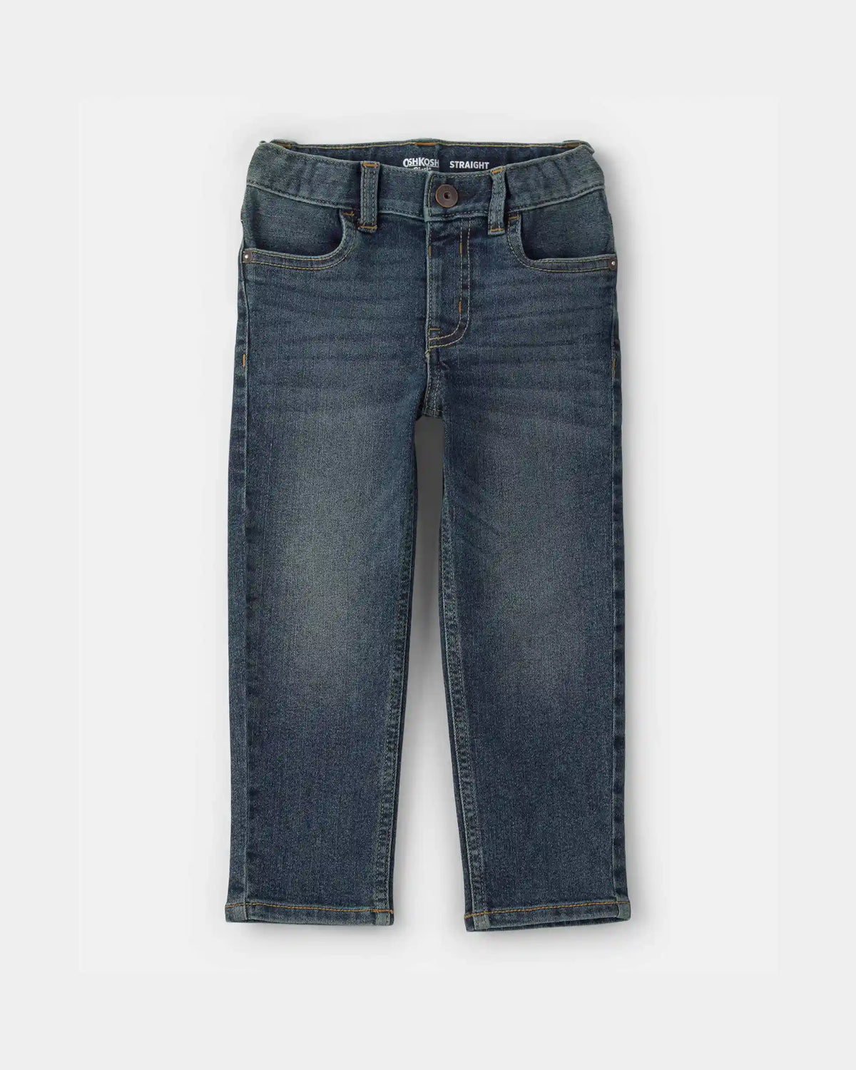 Toddler Neutral Faded Dark Wash Straight-Leg Jeans