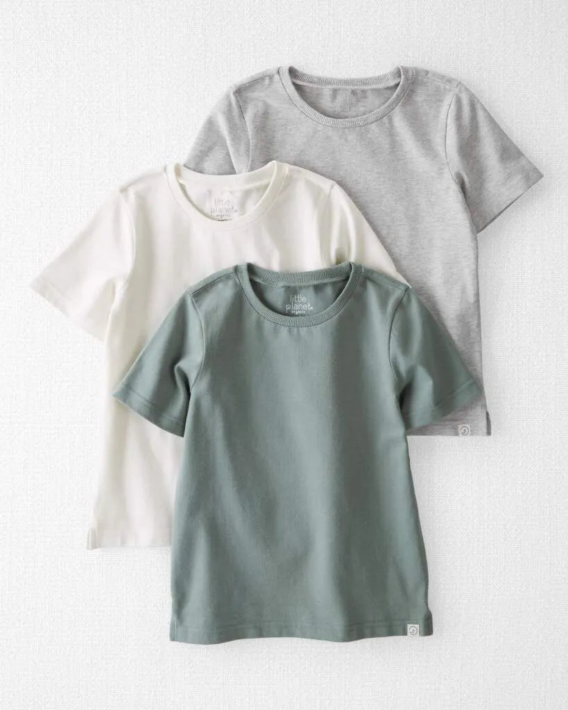 Toddler 3-Pack Organic Cotton T-Shirts