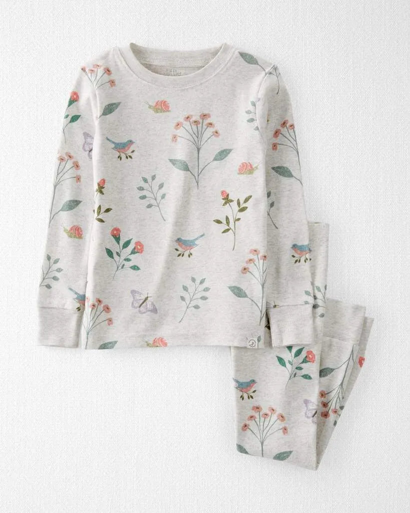 Toddler Girl Organic Cotton Pajamas Set