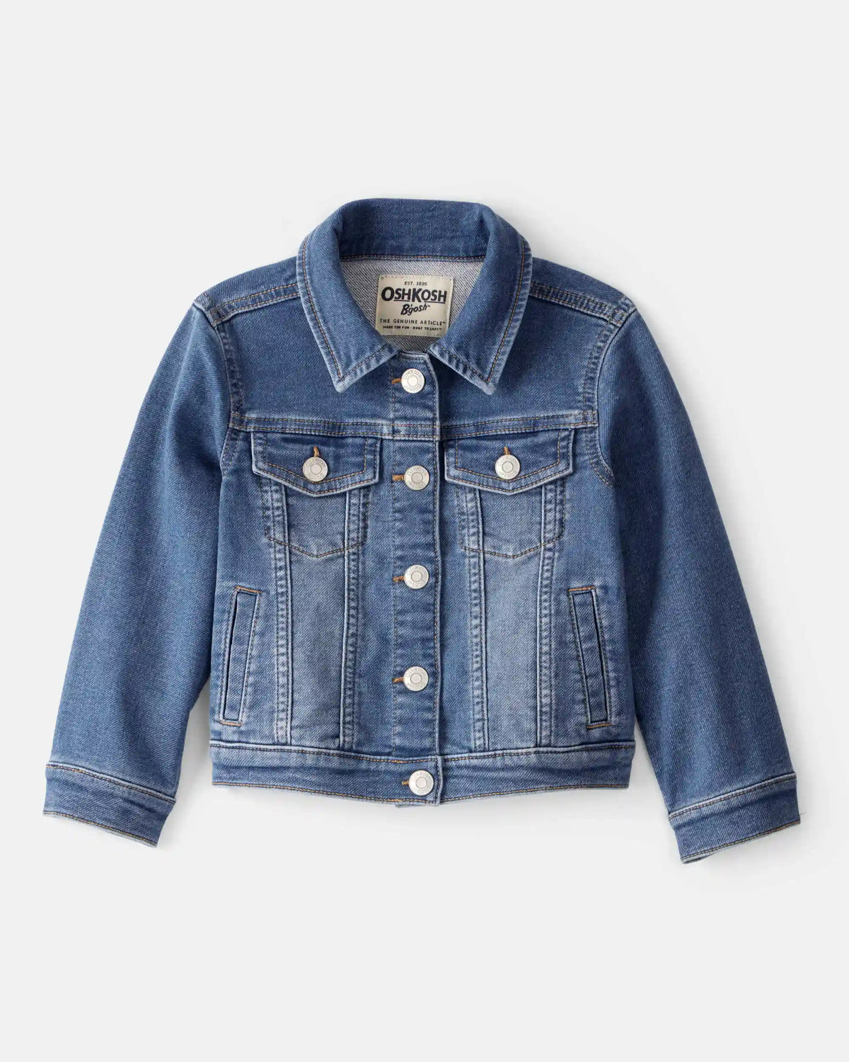 Toddler Girl Denim Jacket - Medium Wash