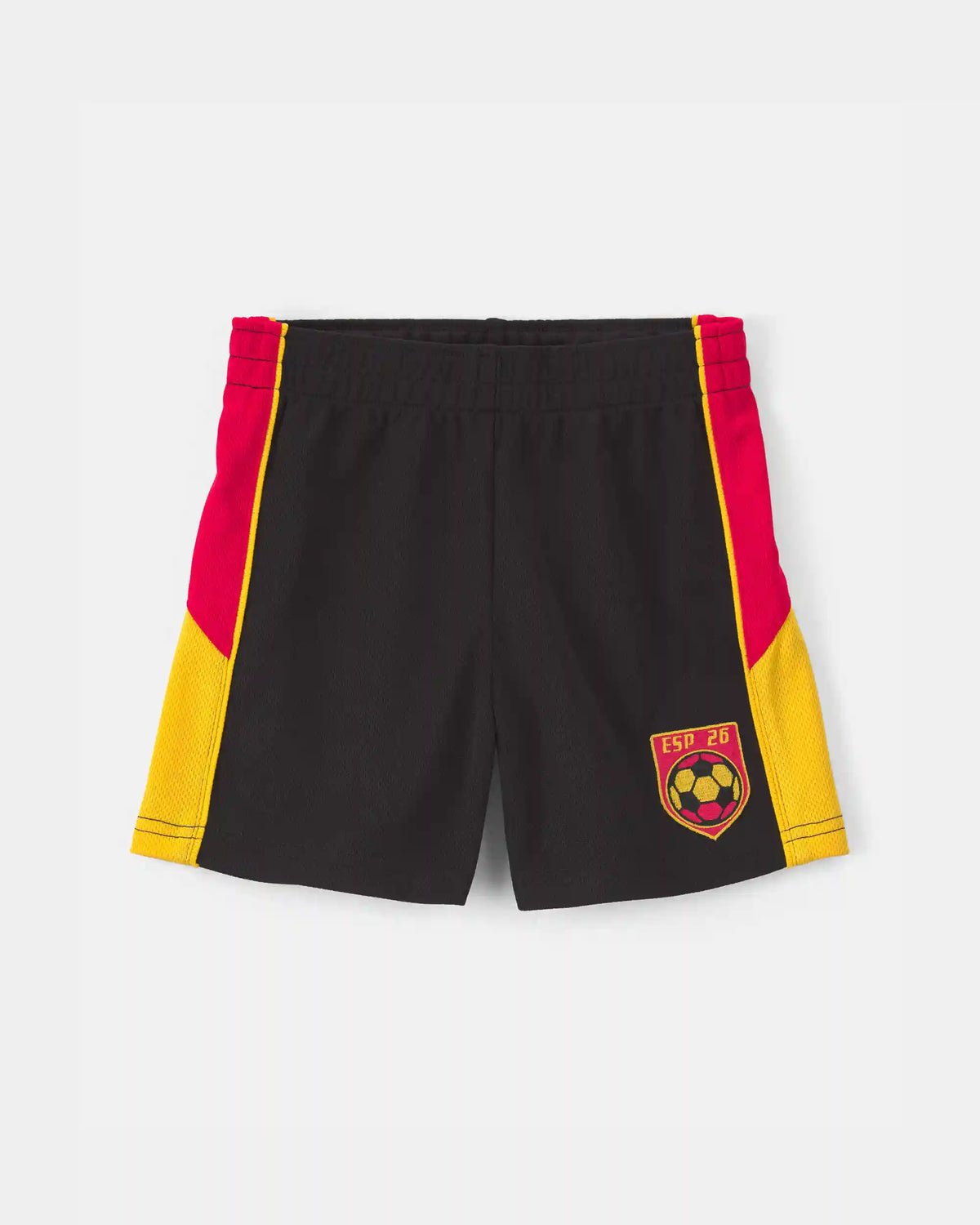 Toddler Umbro Spain Mesh Soccer Shorts - Red/Yellow/Black