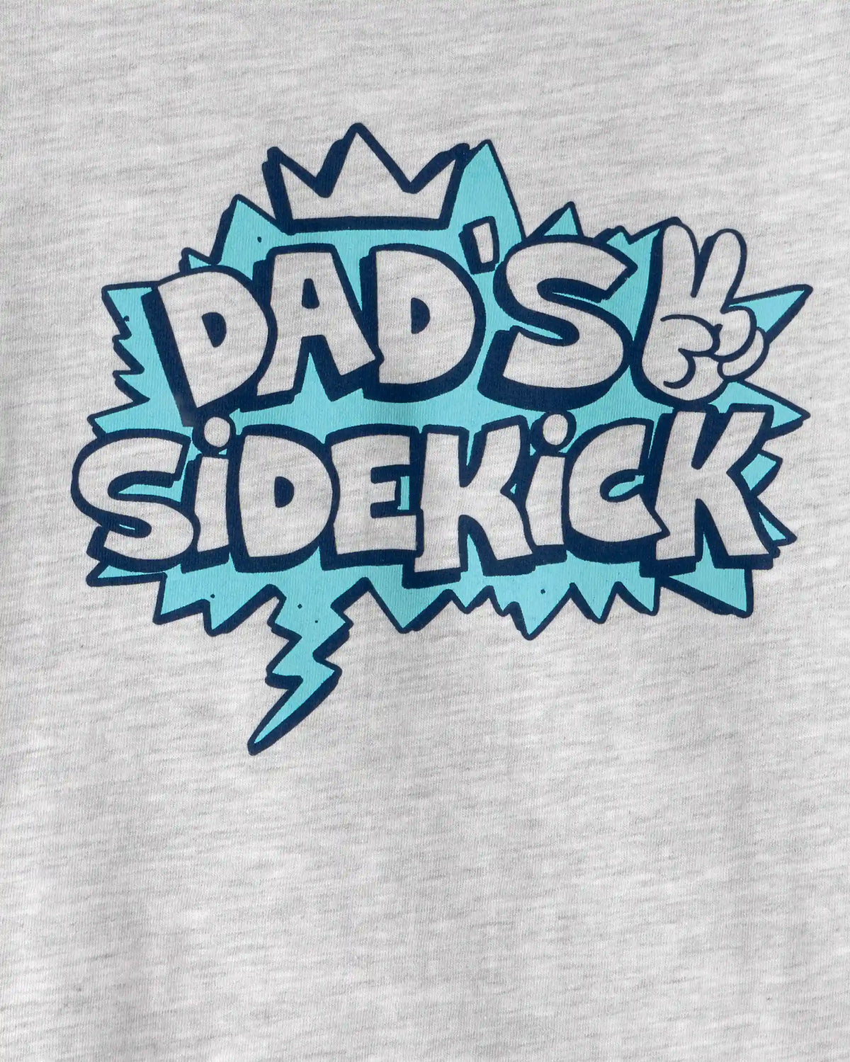 Toddler Boy Father's Day 'Dad's Sidekick' Graphic Tee - Grey