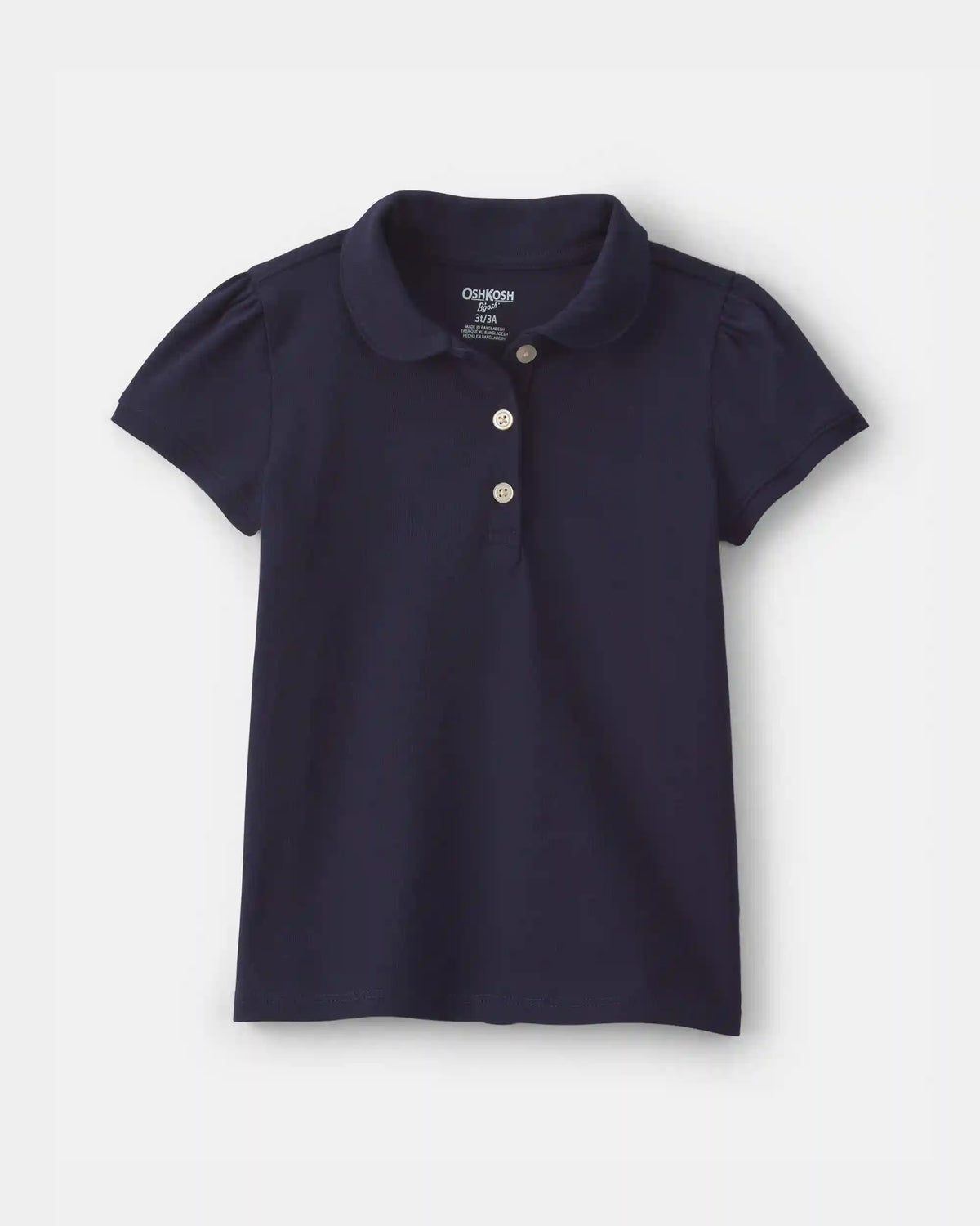 Toddler Girl Uniform Polo Shirt - Navy
