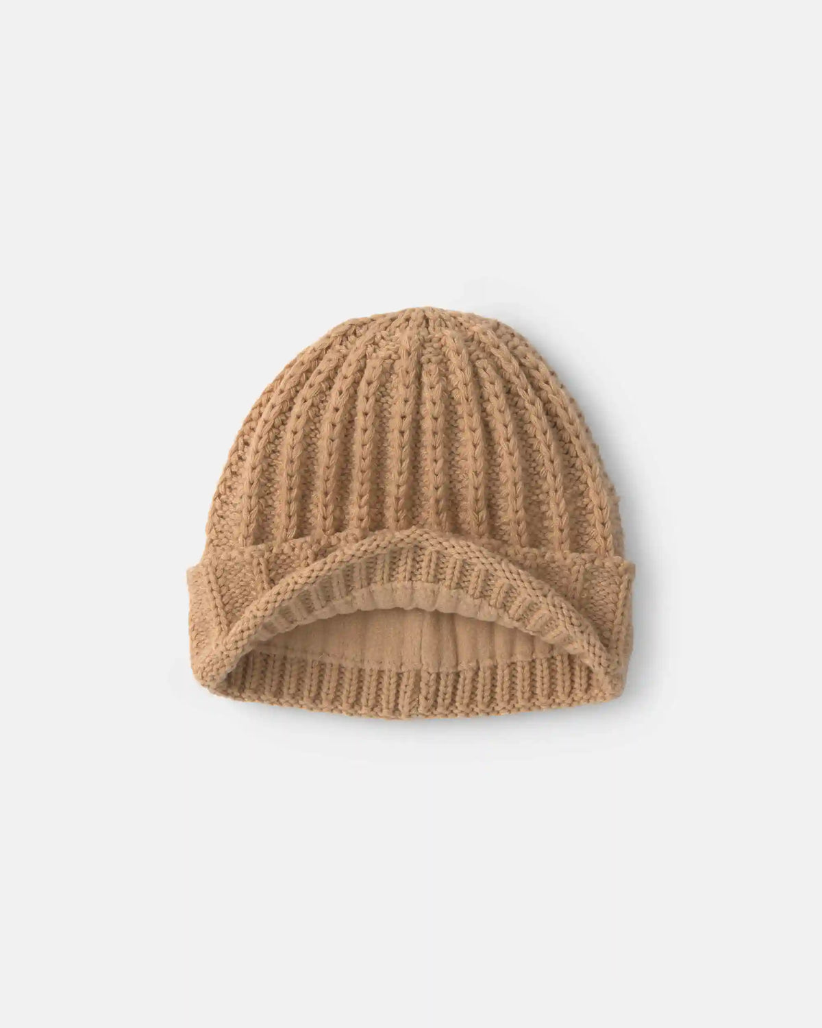 Toddler Boy Ribbed Beanie - Brown