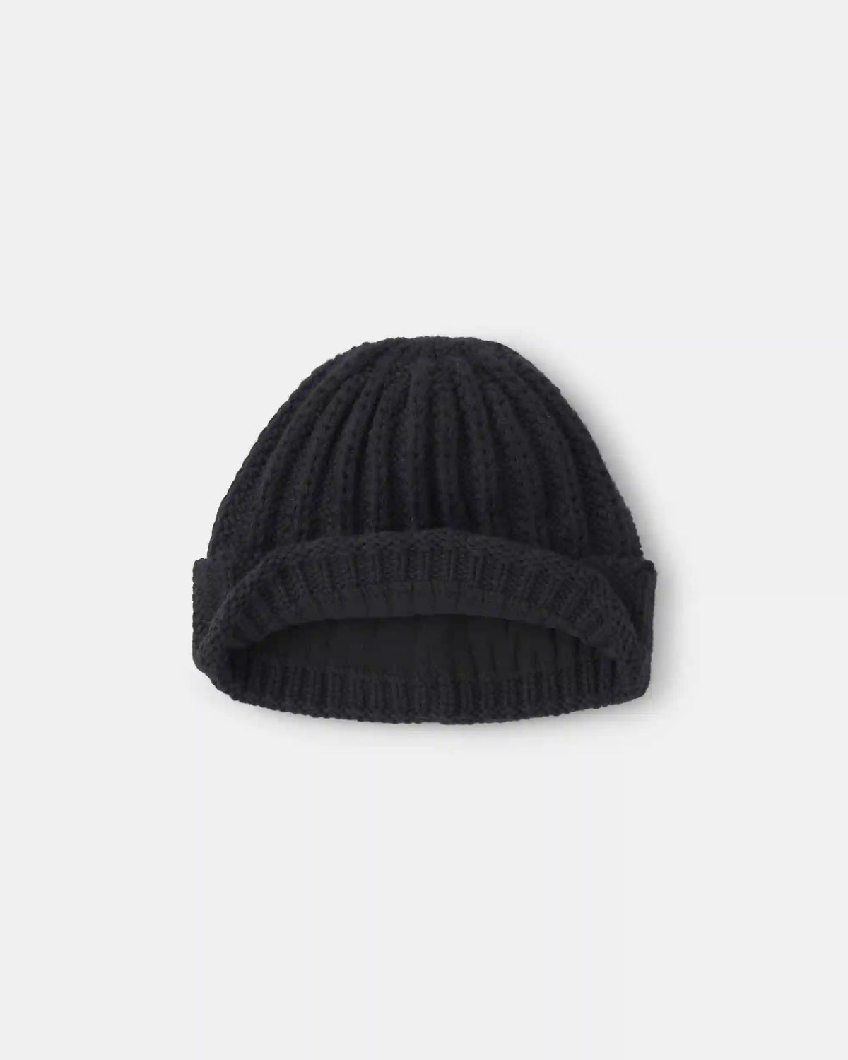 Toddler Boy Ribbed Beanie - Black