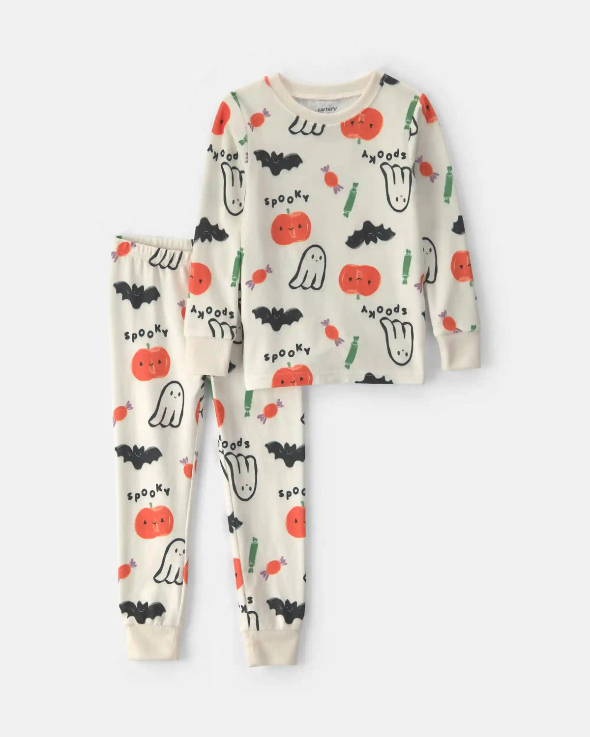 Toddler Halloween Print 2-Piece Pyjama Set - Cream