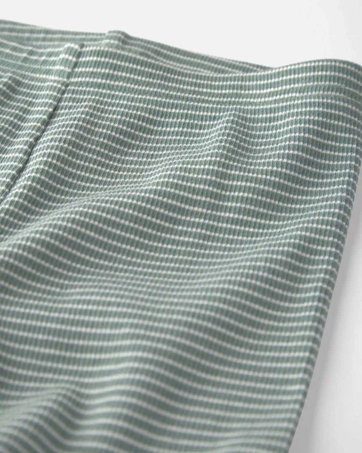 Toddler 2-Piece Organic Cotton Ribbed Pajamas in Stripes