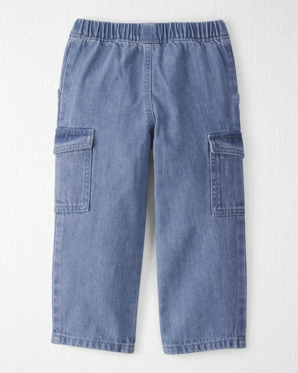Toddler Organic Cotton Denim Cargo Pants