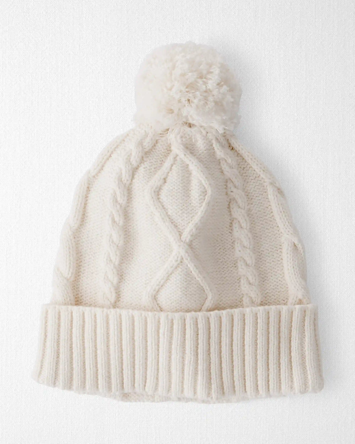 Toddler Organic Cotton Cable Knit Winter Hat