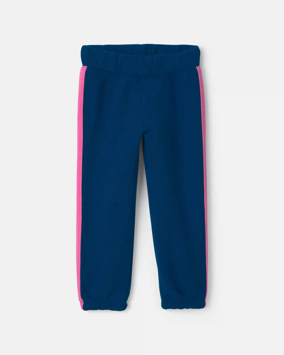 Toddler Girl 3-Piece Striped Poplin Long-Sleeve Layering Set - Pink/Navy Blue