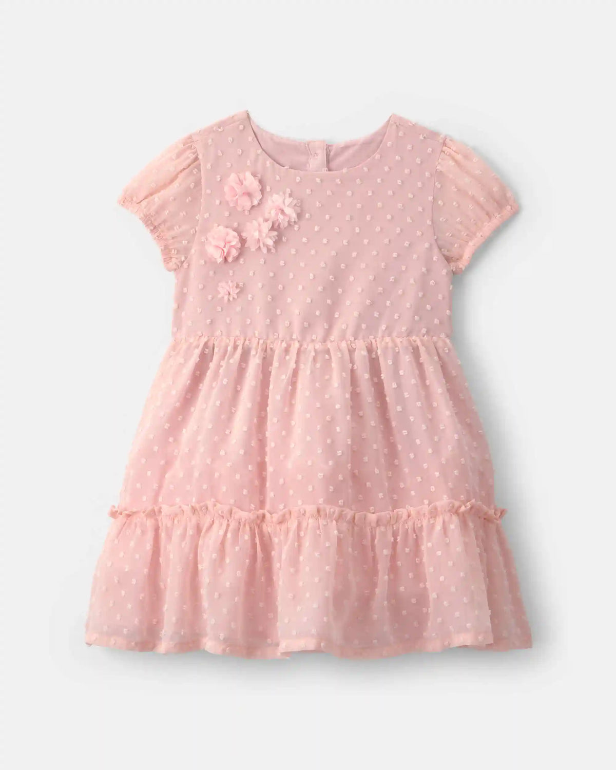 Toddler Swiss Dot Occasion Dress - Pink