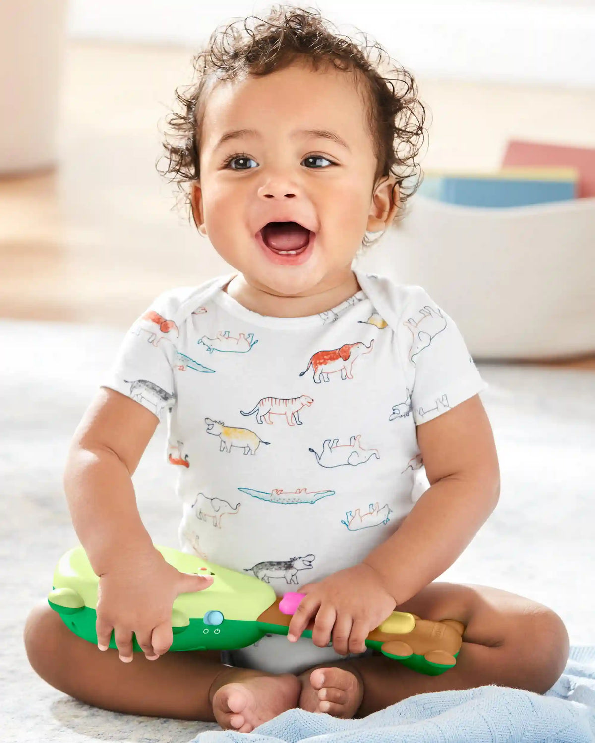 Farmstand Rock-A-Mole Guitar Baby Toy