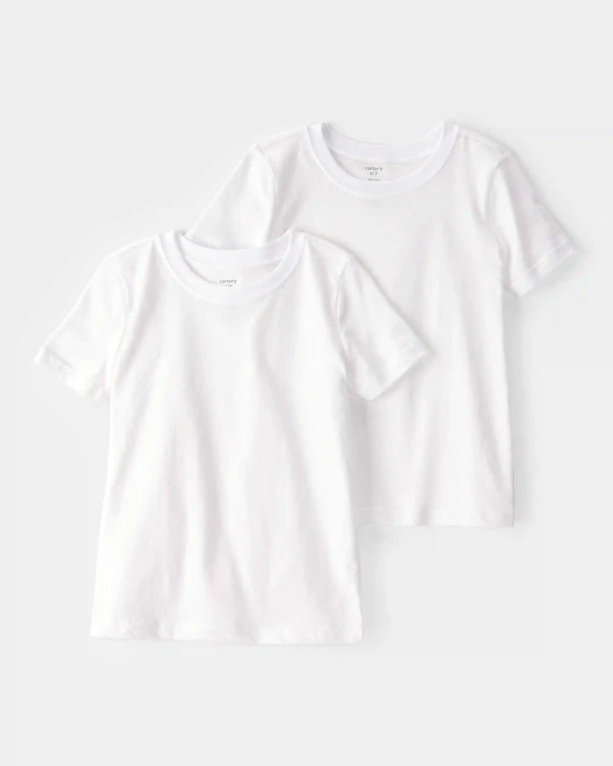Boys 2-Pack Cotton Undershirts - White