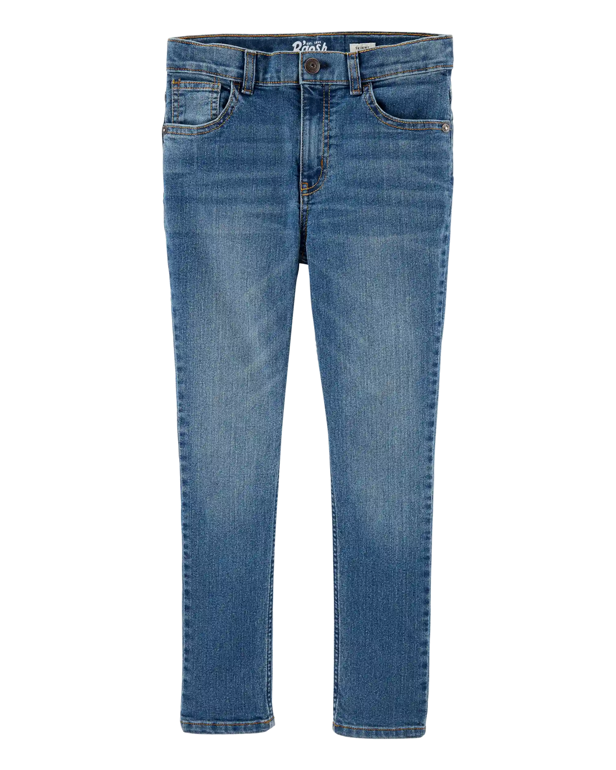 Boys Medium Blue Wash Skinny-Leg Jeans