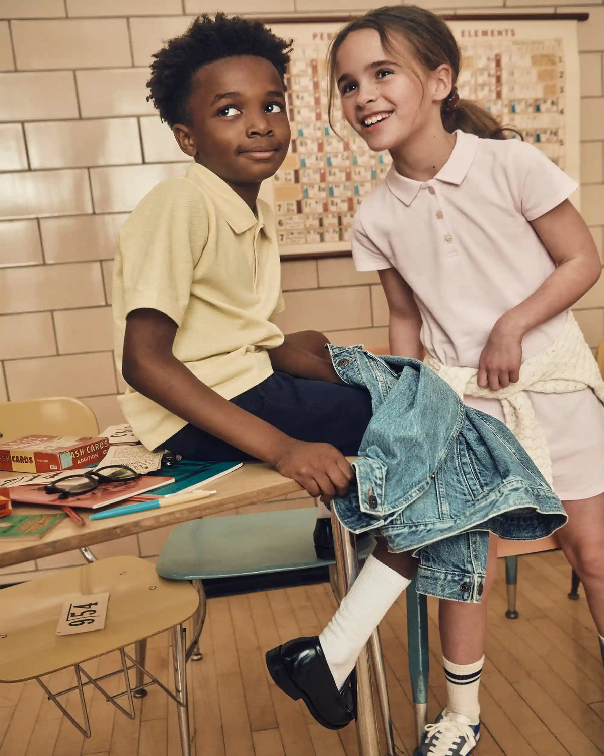 Boys Stretch Chino Uniform Shorts - Navy