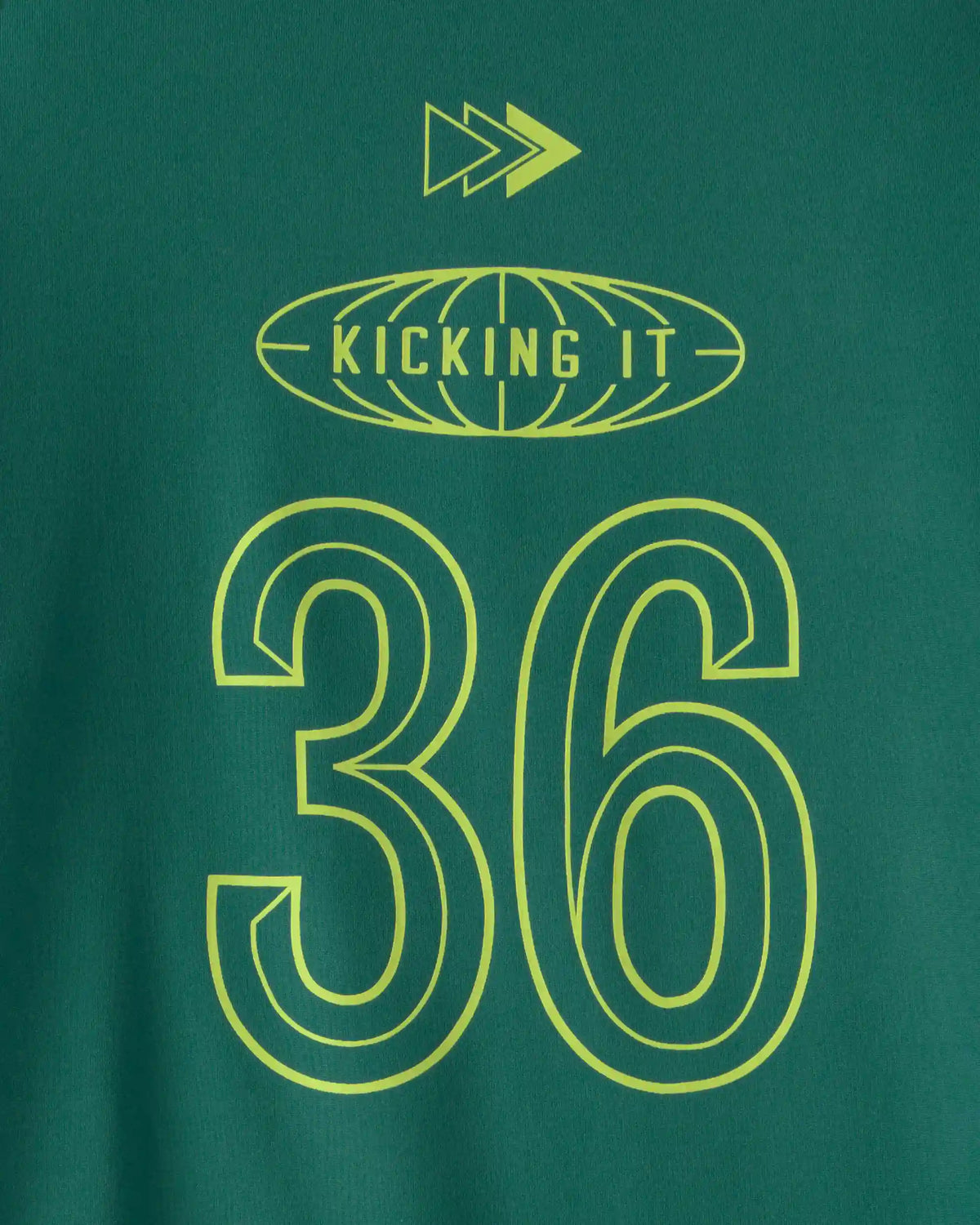 Boys 'Kicking It' Active Graphic Tee - Green