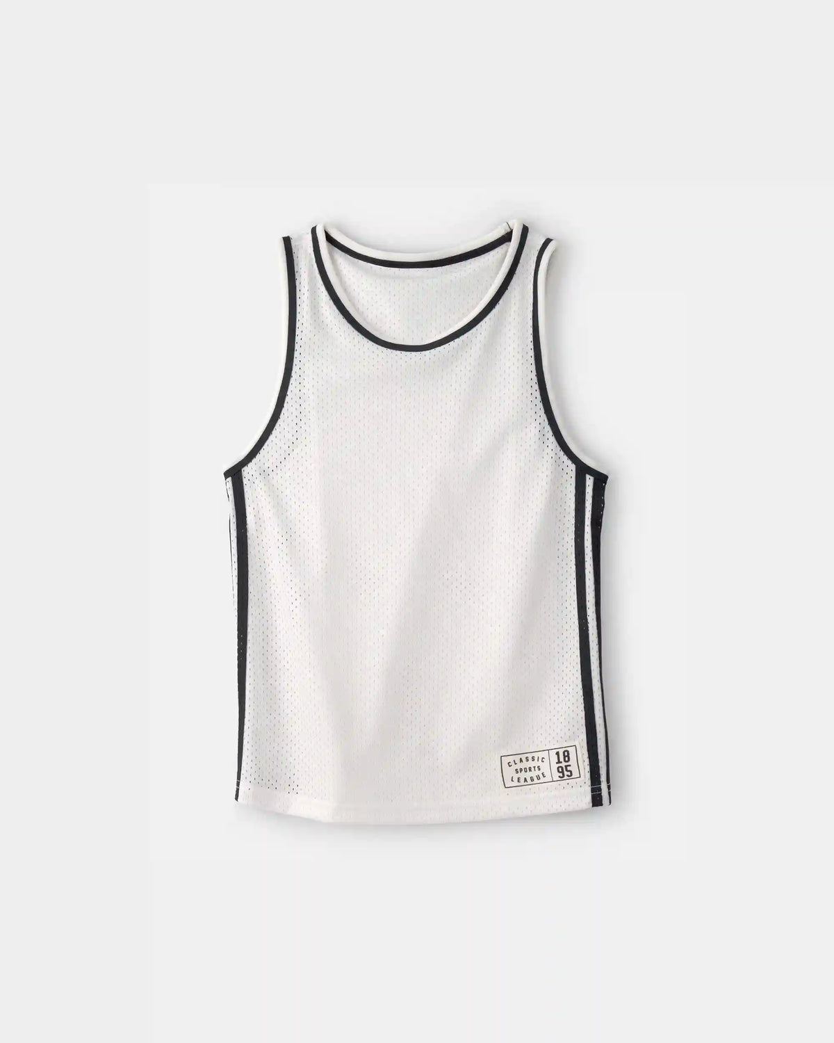 Boys Active Mesh Tank - White