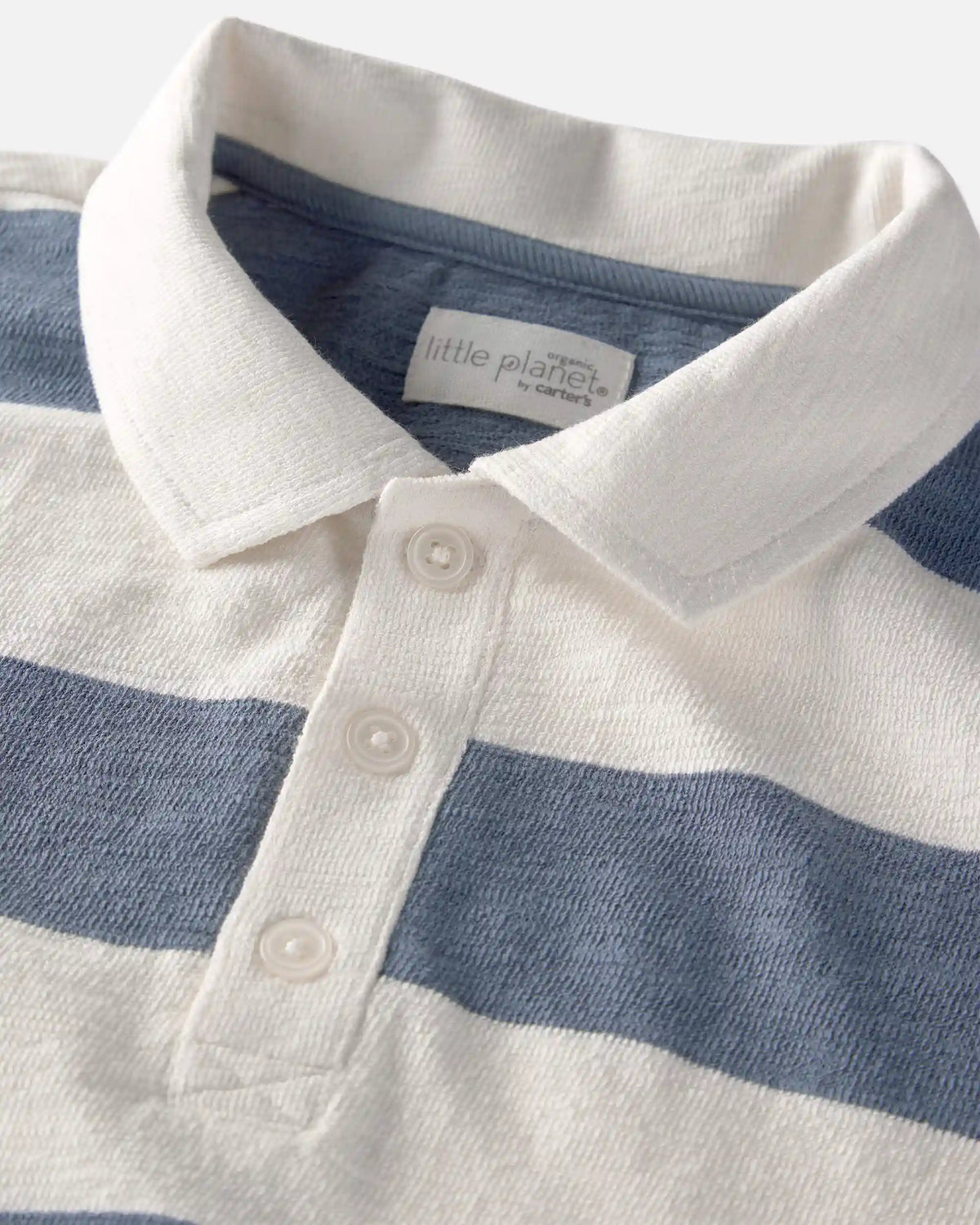 Boys Polo Shirt Made with Organic Cotton in Stripes