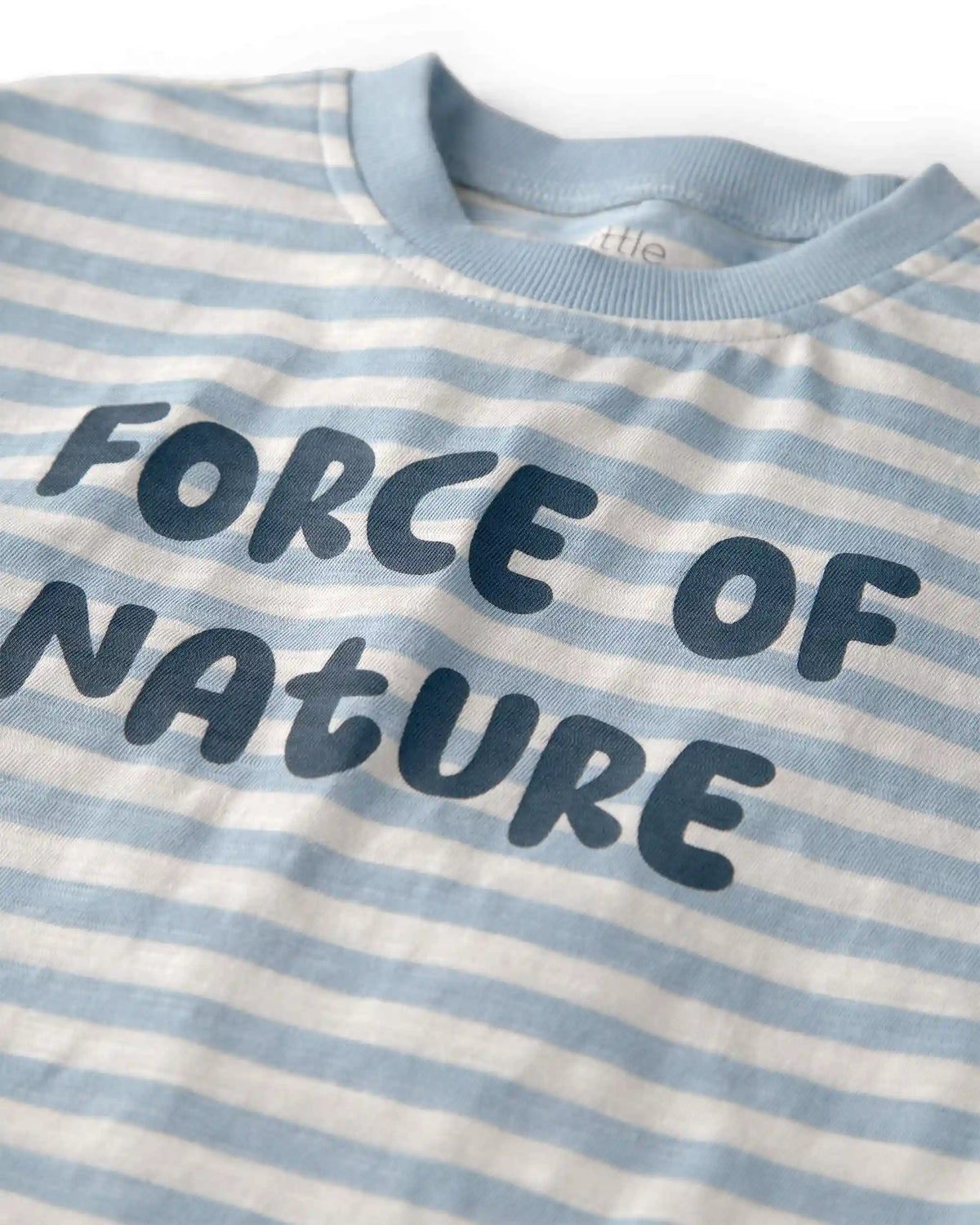 Kids Organic Cotton 'Force of Nature' Tee in Stripes