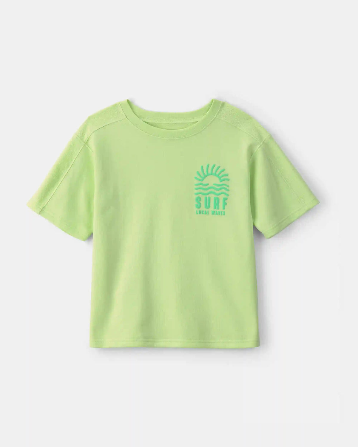 Boys Surf French Terry Graphic Tee - Green