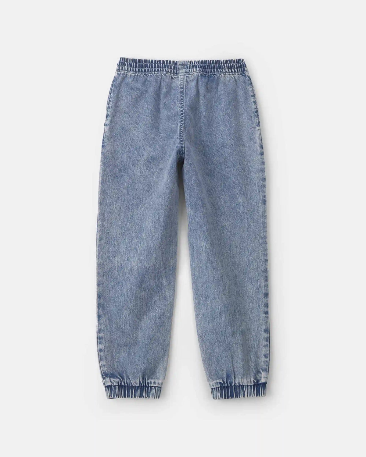 Boys Denim Relaxed Joggers - Light Wash