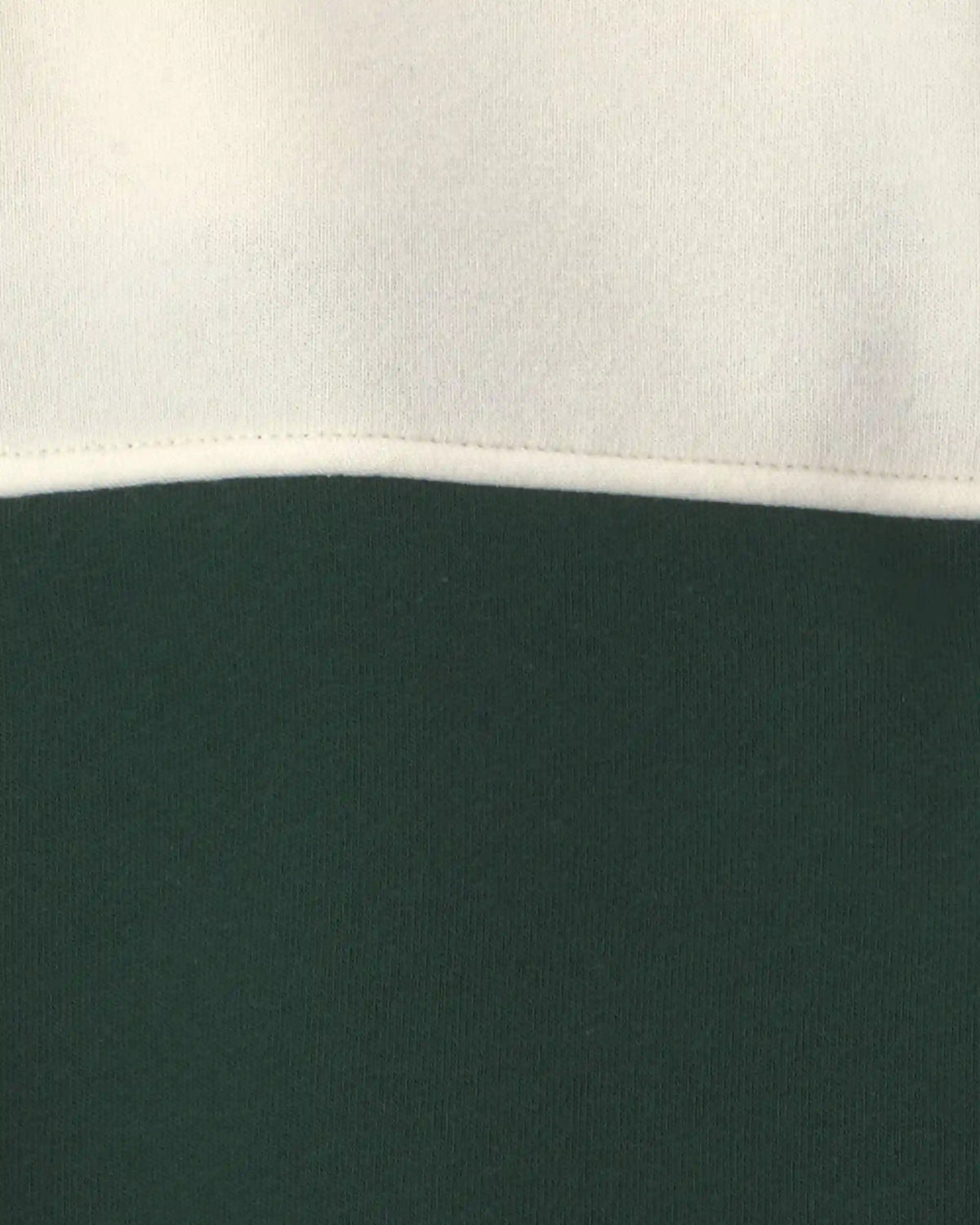 Boys Color Block Fleece Quarter-Zip Pullover Sweatshirt - Dark Green/Cream