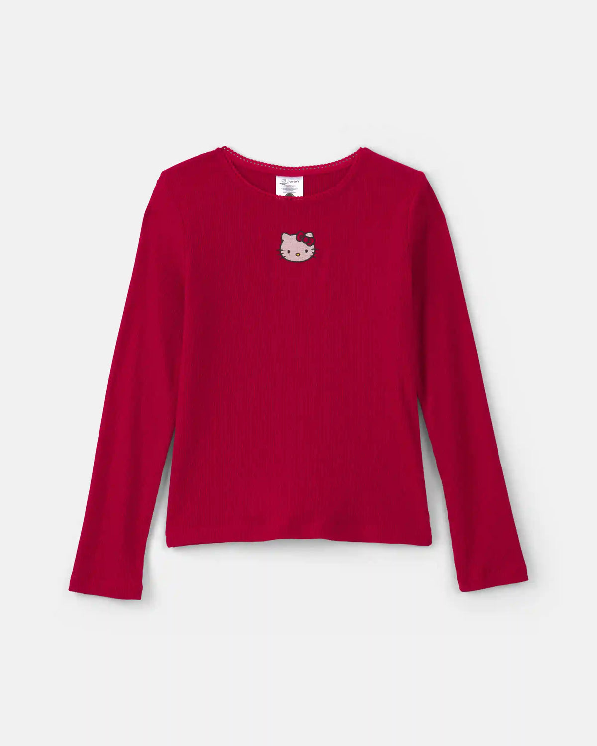Girls Hello Kitty® Heart Long-Sleeve Top - Red