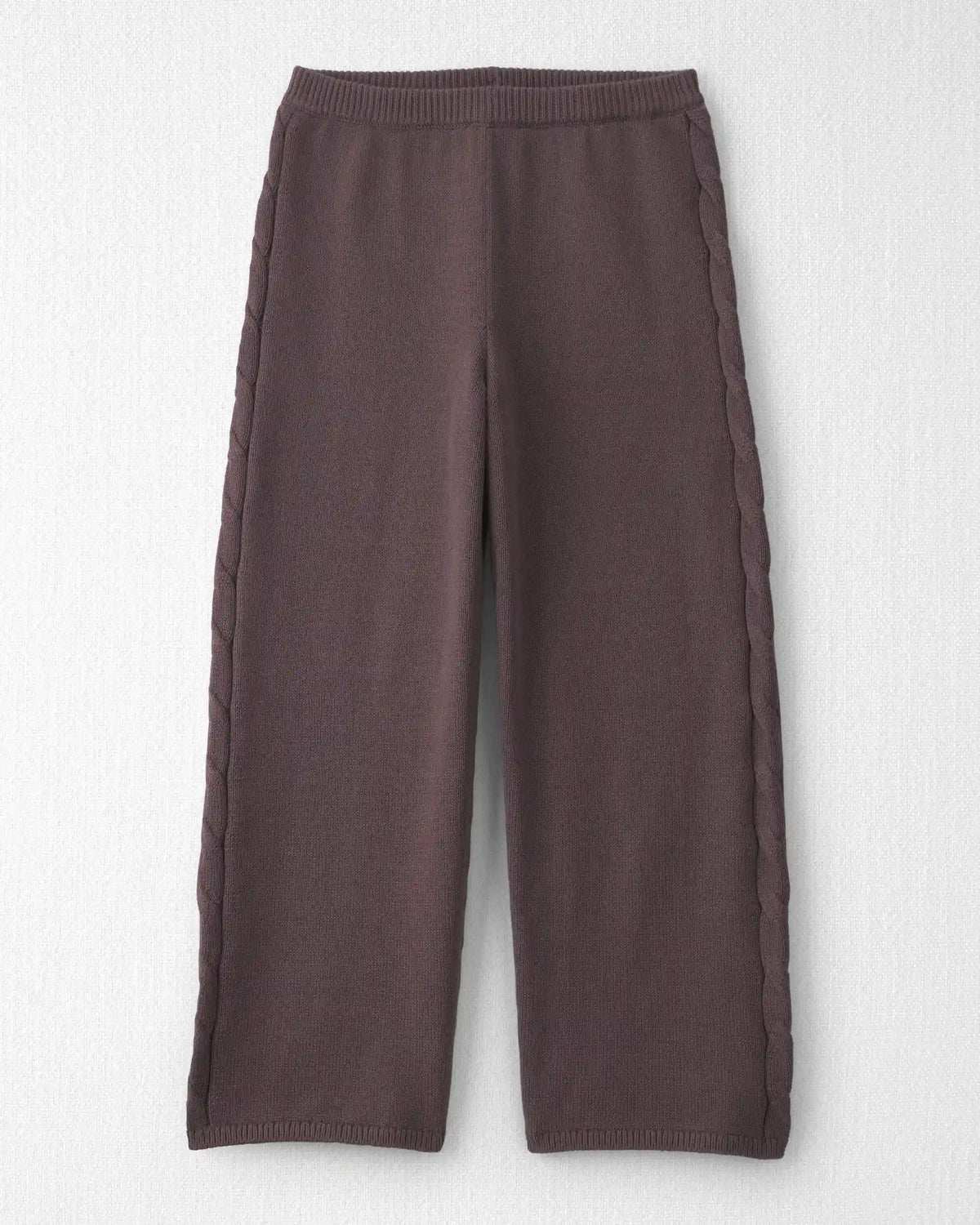 Girls 2-Piece Organic Cotton Cable Knit Top & Pant Set