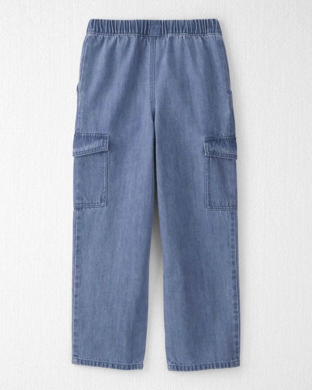 Kids Organic Cotton Denim Cargo Pants