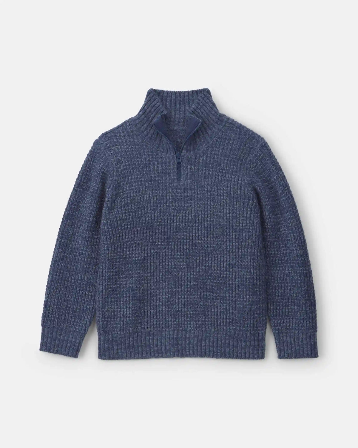 Boys Quarter-Zip Sweater - Navy Blue