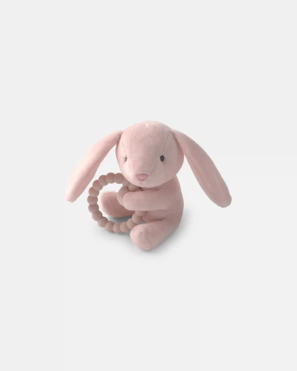 Girls Bunny Plush Teether - Pink
