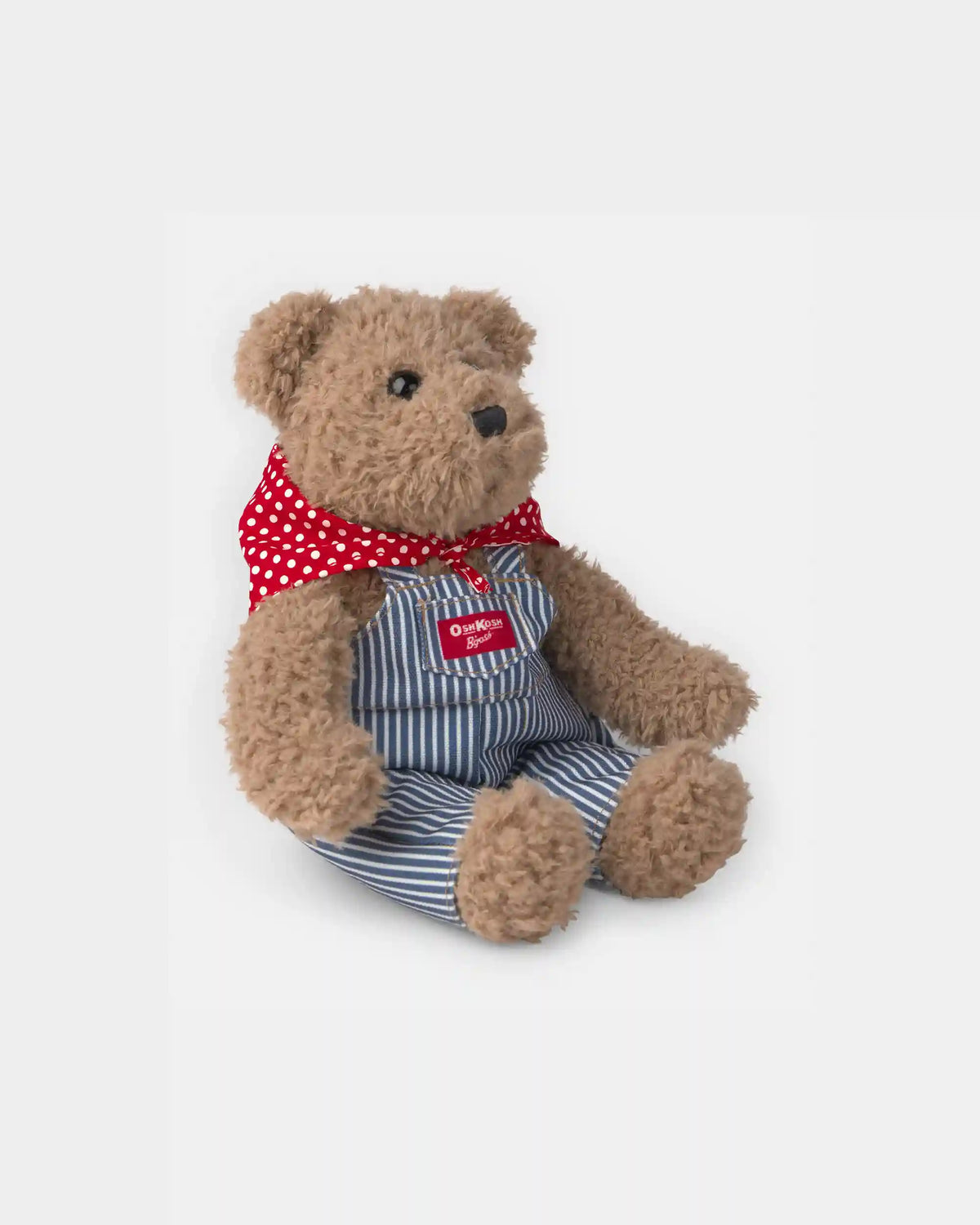 Josh B'gosh' Bear Plush with Hickory Stripe Overalls