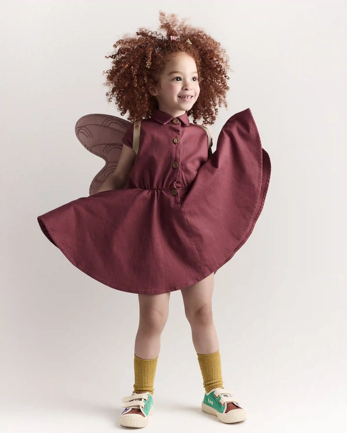 Toddler Girl Avenue Twirl™ Dress - Burgundy