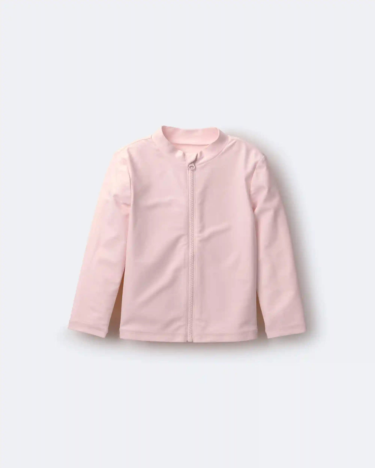 Toddler Full-Zip Long-Sleeve Rashguard - Light Pink