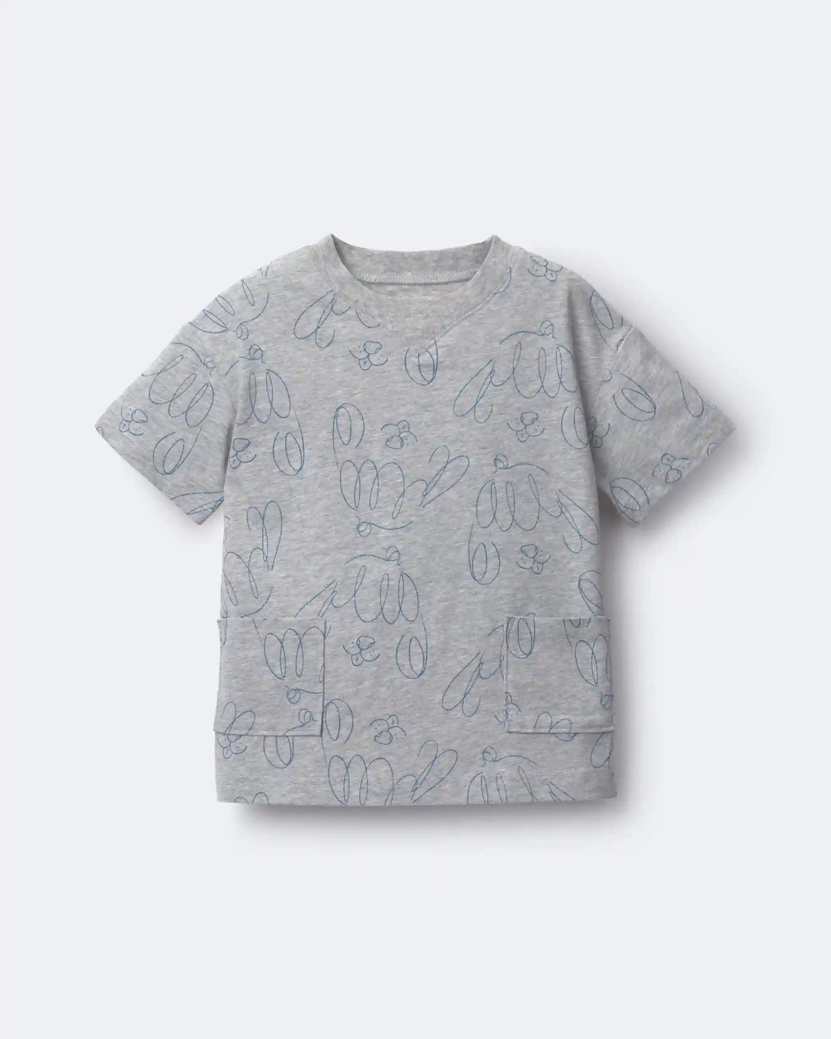 Toddler Otter Pocket Tee - Heather Grey