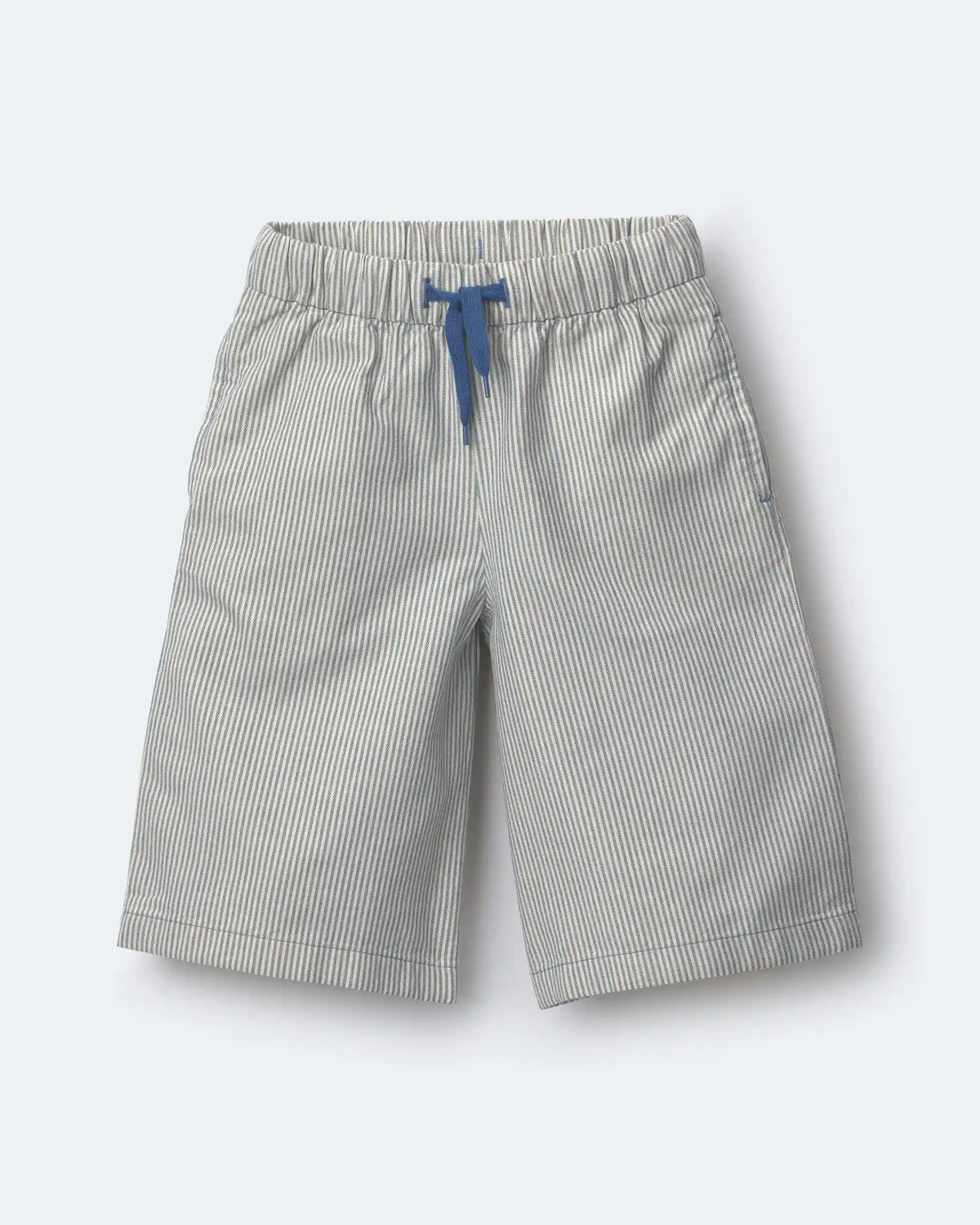 Toddler Girl Wide-Leg Pants in Stripes - Slate Blue